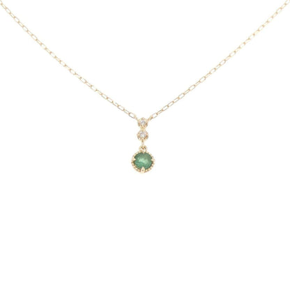 ヨンドシー Au750エメラルドダイヤモンドネックレス