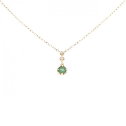 ヨンドシー Au750エメラルドダイヤモンドネックレス