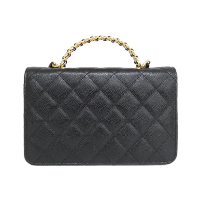 シャネル AP2804 キャビア スキン ウォレット オン チェーン