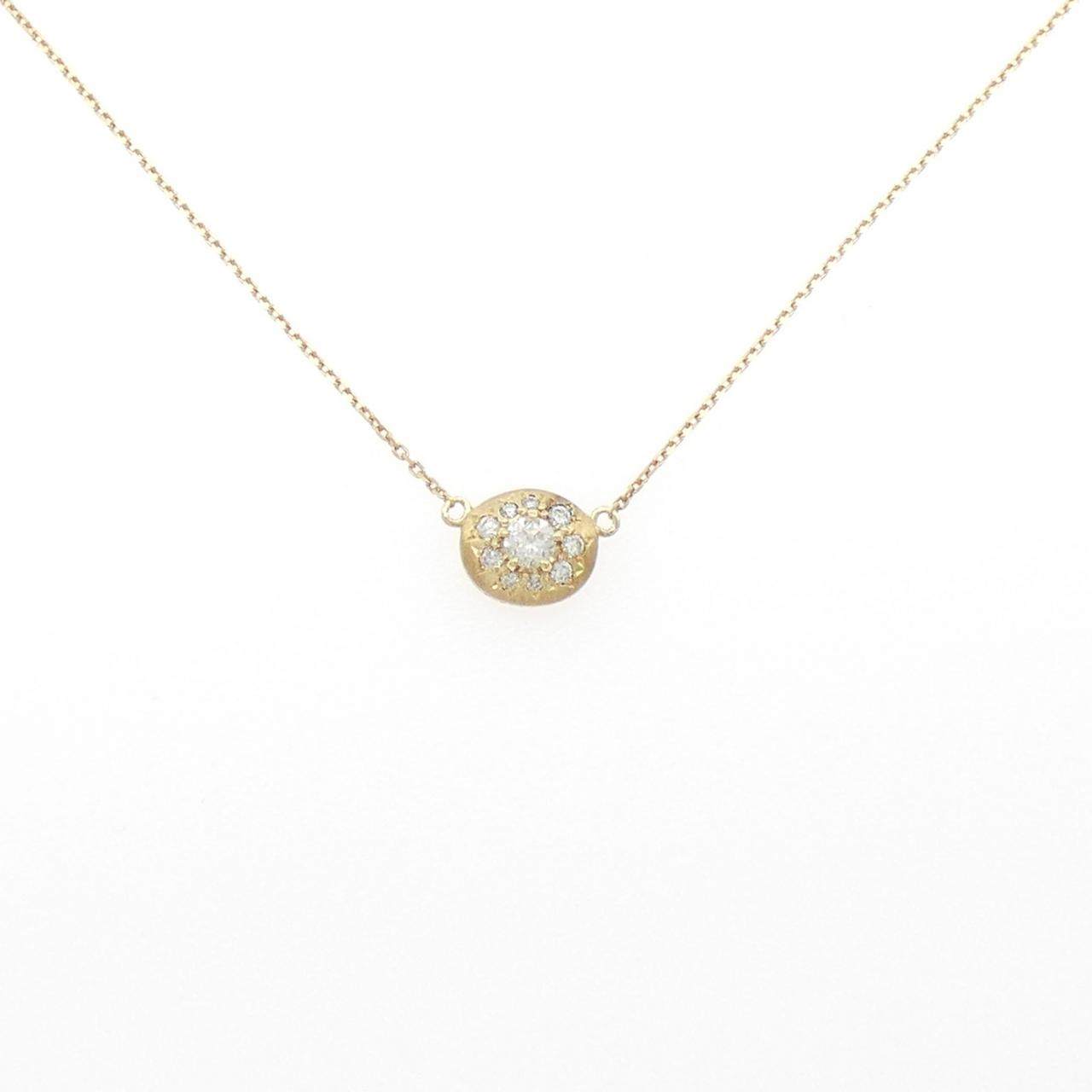 K18イエローゴールドダイヤモンドネックレス