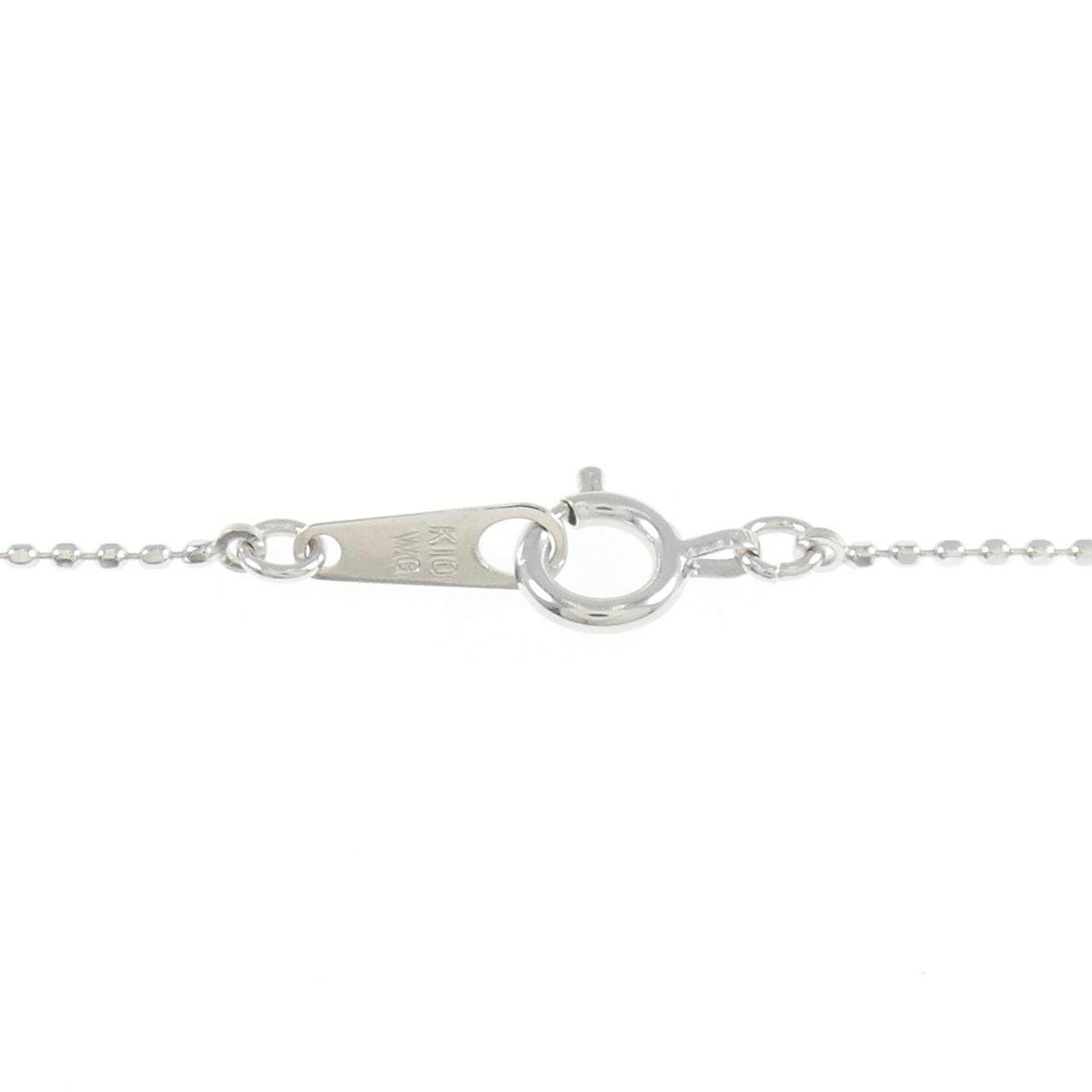 K10ホワイトゴールド ペリドット ネックレス
