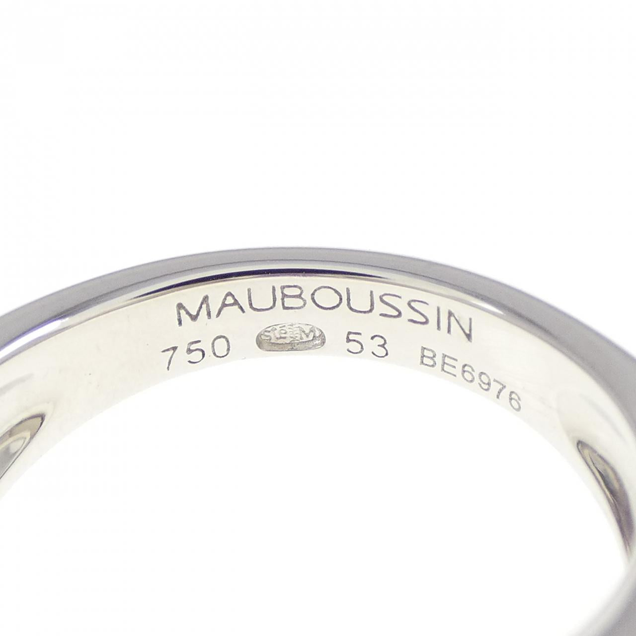 モーブッサン 750ホワイトゴールド アメジスト マザーオブパール リング