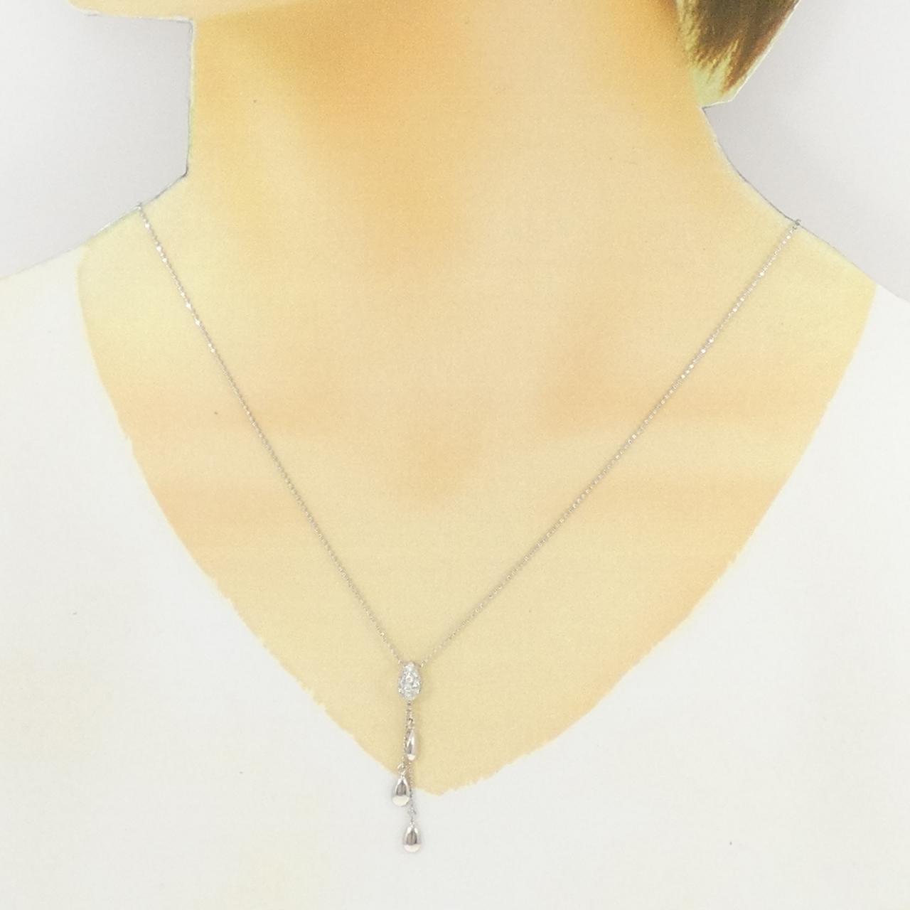 Pt900 Pt850 ダイヤモンドネックレス
