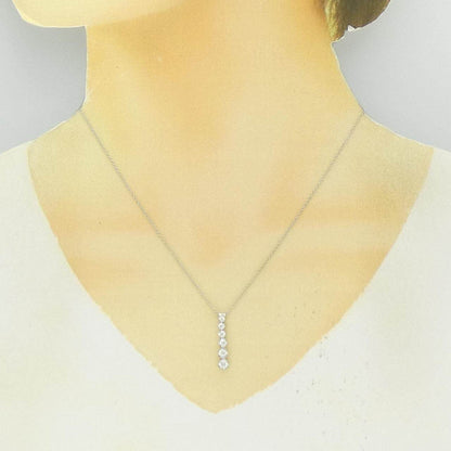 ティファニー ジャズ グラジュエイテッド ドロップ プラチナ ネックレス