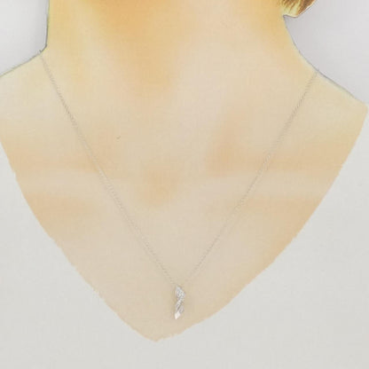 Au750ホワイトゴールドダイヤモンドネックレス