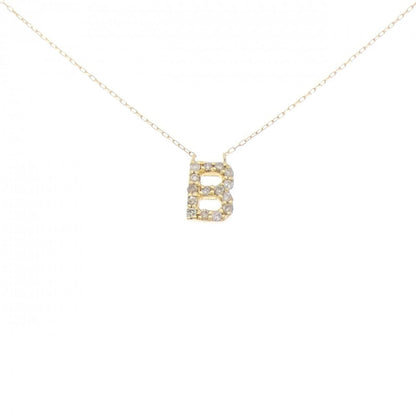 Au750イニシャルBダイヤモンドネックレス