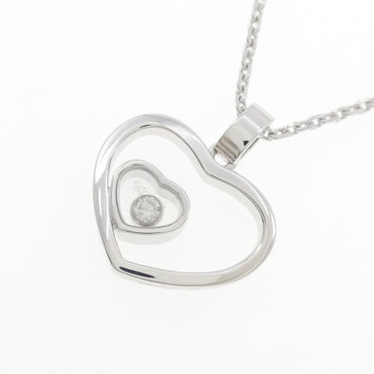 ショパール ハッピー ハーツ 750 ホワイト ゴールド ダイヤモンド ネックレス