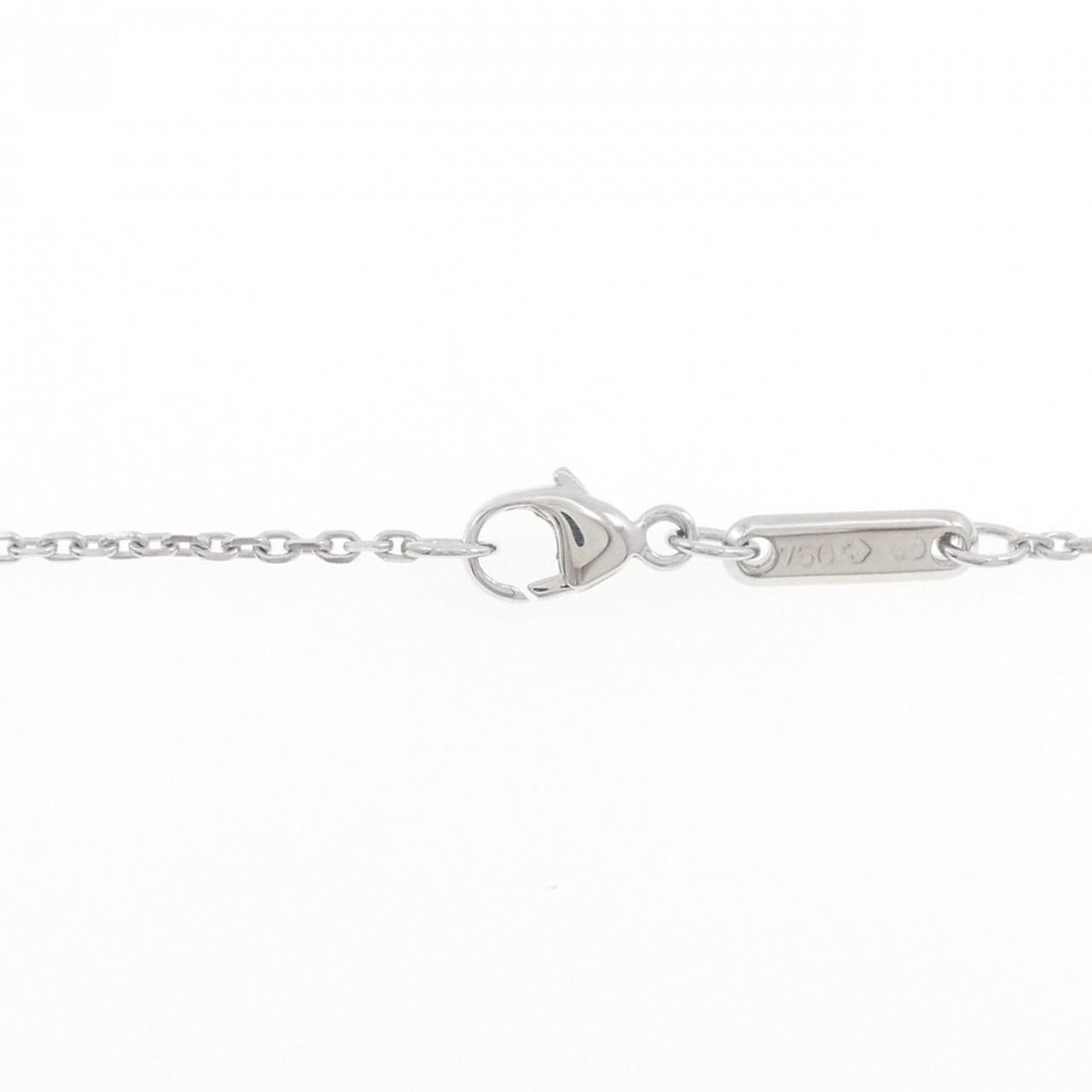 ショパール ハッピー ハーツ 750 ホワイト ゴールド ダイヤモンド ネックレス