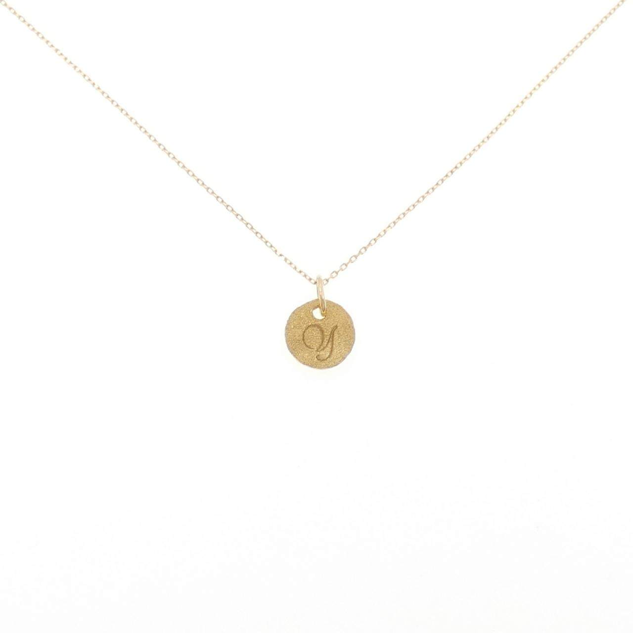 Au750 イニシャルYネックレス
