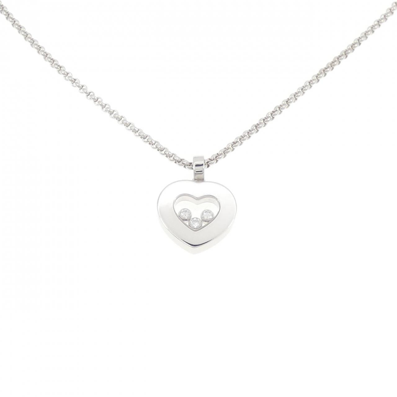 ショパール ハッピー ダイヤモンド 750 ホワイト ゴールド ダイヤ ネックレス