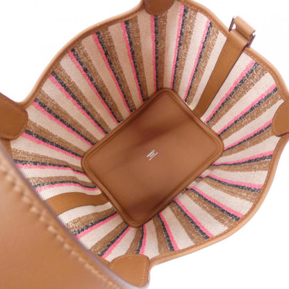 エルメス COUVERTURE LIGNES ピコタンロックPM トワルアッシュ スイフト ハンドバッグ