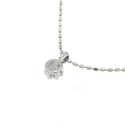 PT900 PT850 プラチナ ソリティア ダイヤモンドネックレス 0.1ct