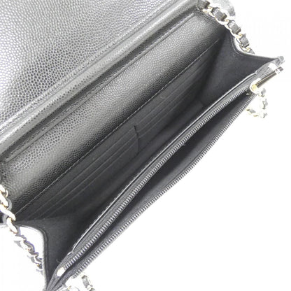 シャネル チェーンウォレット カーフ 財布