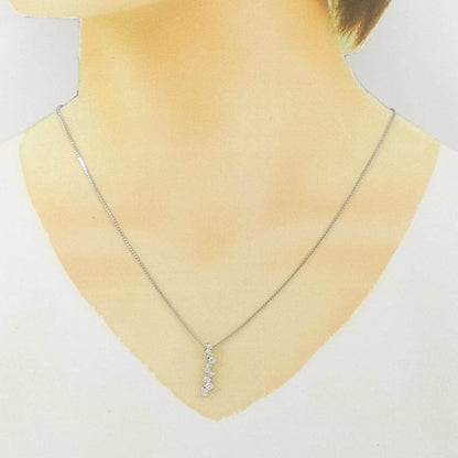 プラチナ PT850 0.41CT ダイヤモンドネックレス