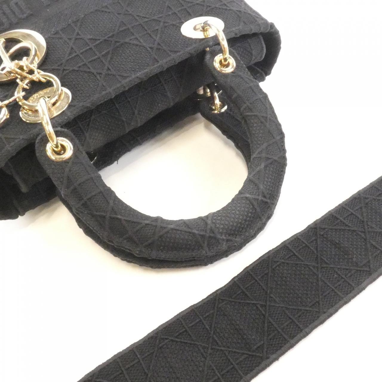 クリスチャンディオール Lady D-Light Medium キャンバス バッグ