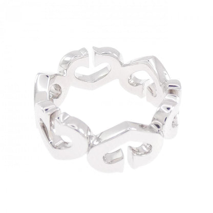 カルティエ Cハート 1P 750ホワイトゴールド リング