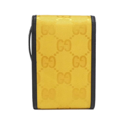 グッチ グッチオフザグリッド GGナイロン レザー ショルダーバッグ