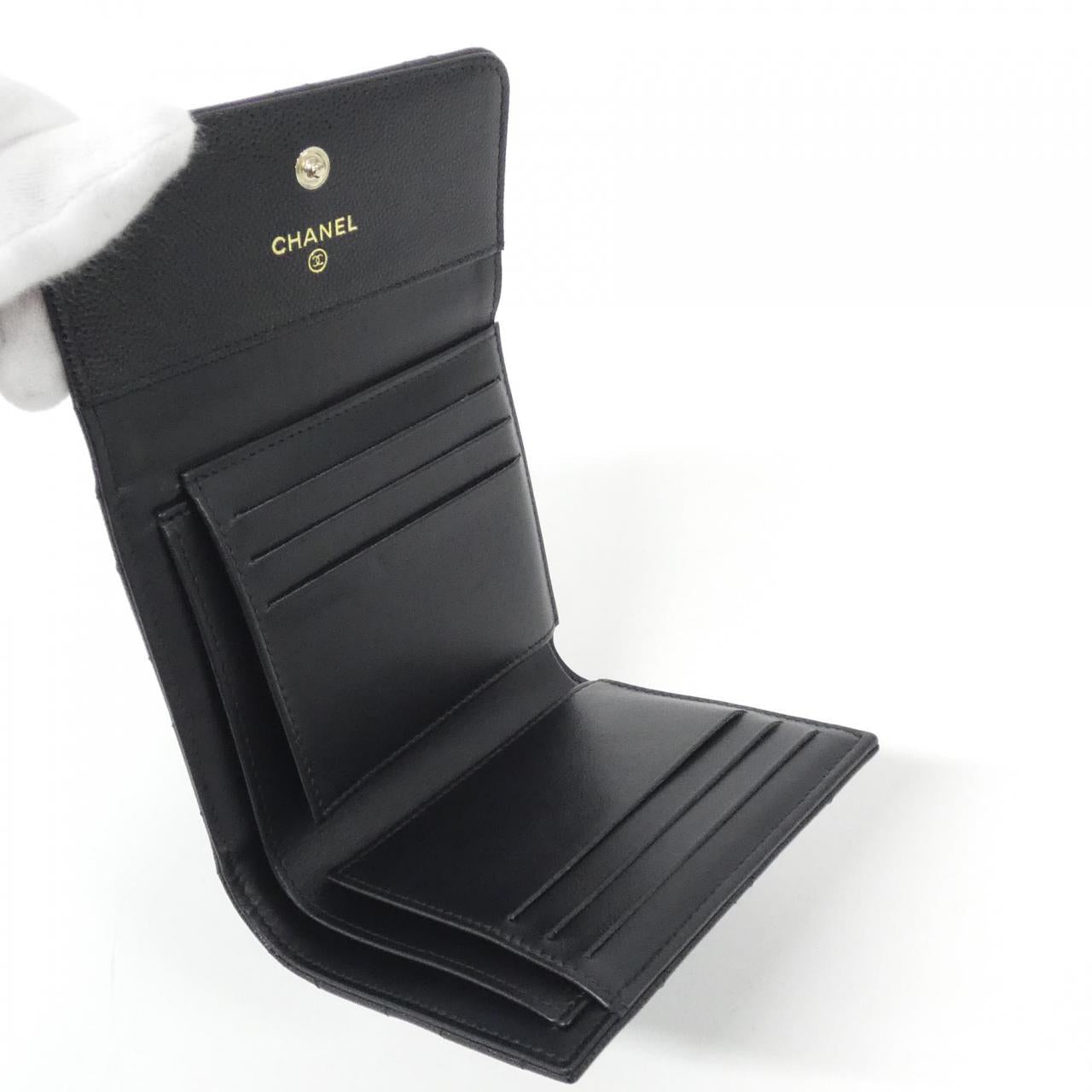 シャネル AP4175 キャビアスキン ウォレット