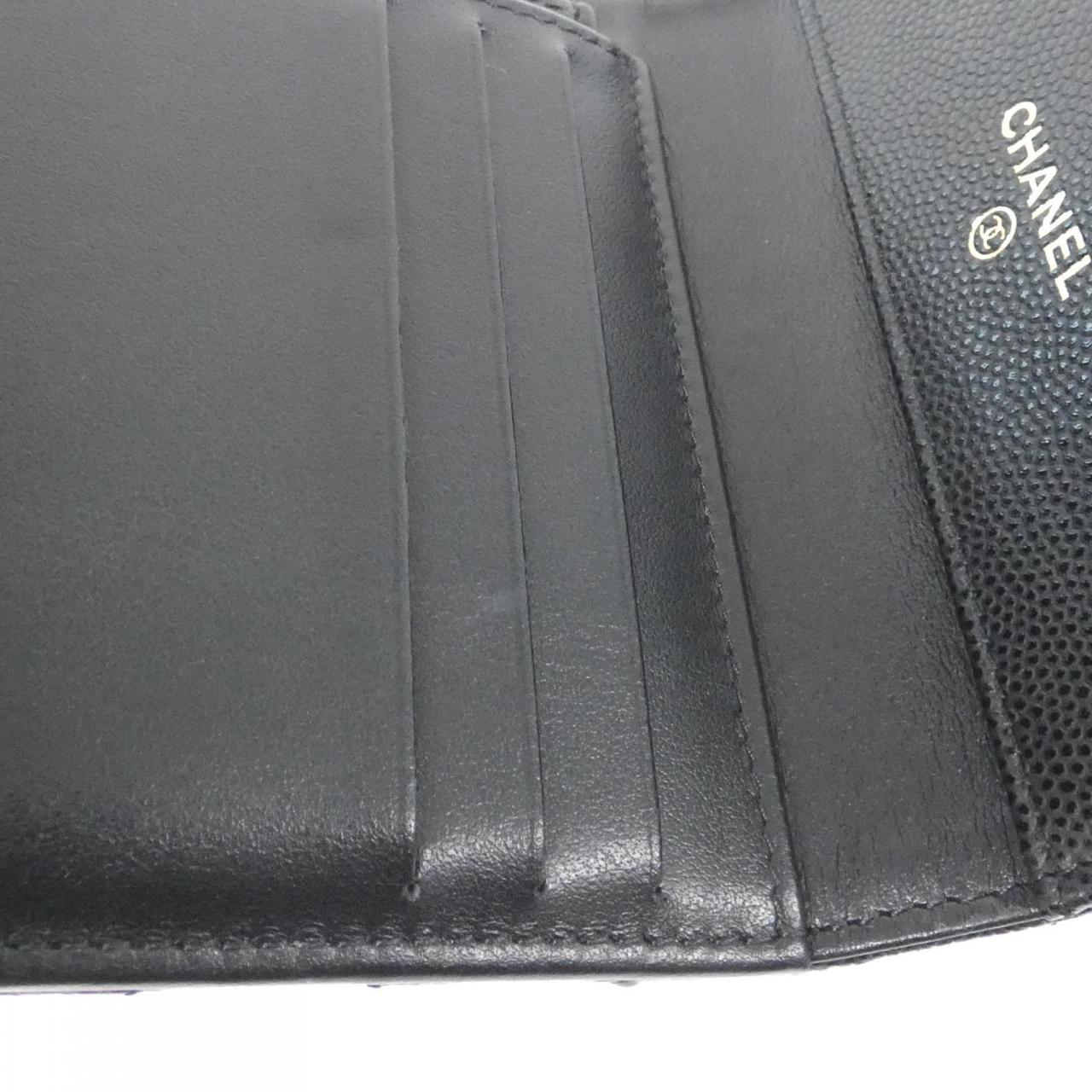 シャネル AP4175 キャビアスキン ウォレット