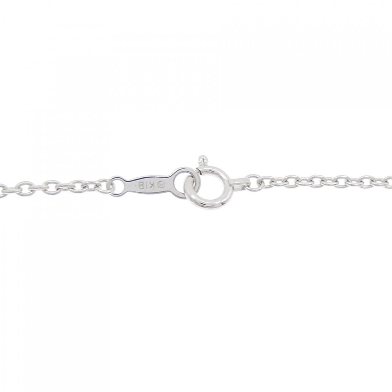 ミキモト PP-1923MU K18 ホワイト ゴールド アコヤ パール ダイヤモンド ネックレス