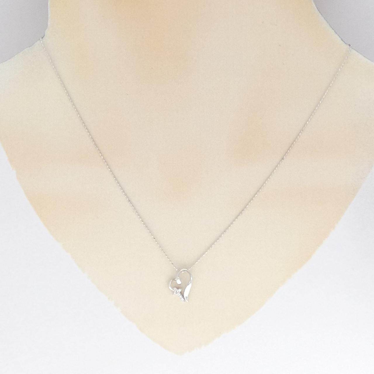 K10ホワイトゴールド ダイヤモンド ネックレス