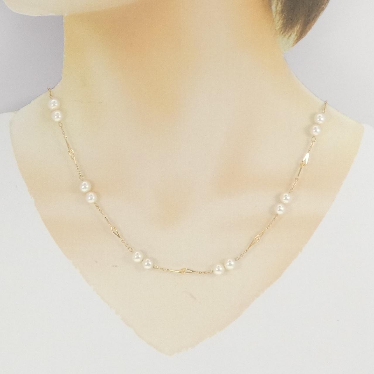 アコヤ パール ネックレス Au750