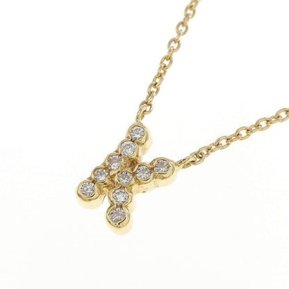 Au750 ダイヤモンド イニシャルK ネックレス