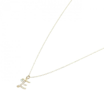 K10イエローゴールドエメラルドダイヤモンドネックレス