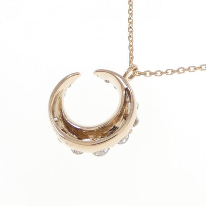 Au750 ムーン ダイヤモンド ネックレス