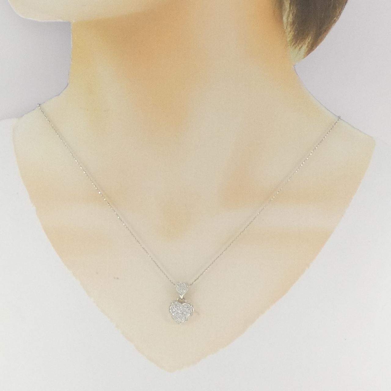 Pt900 Pt850ダイヤモンドネックレス