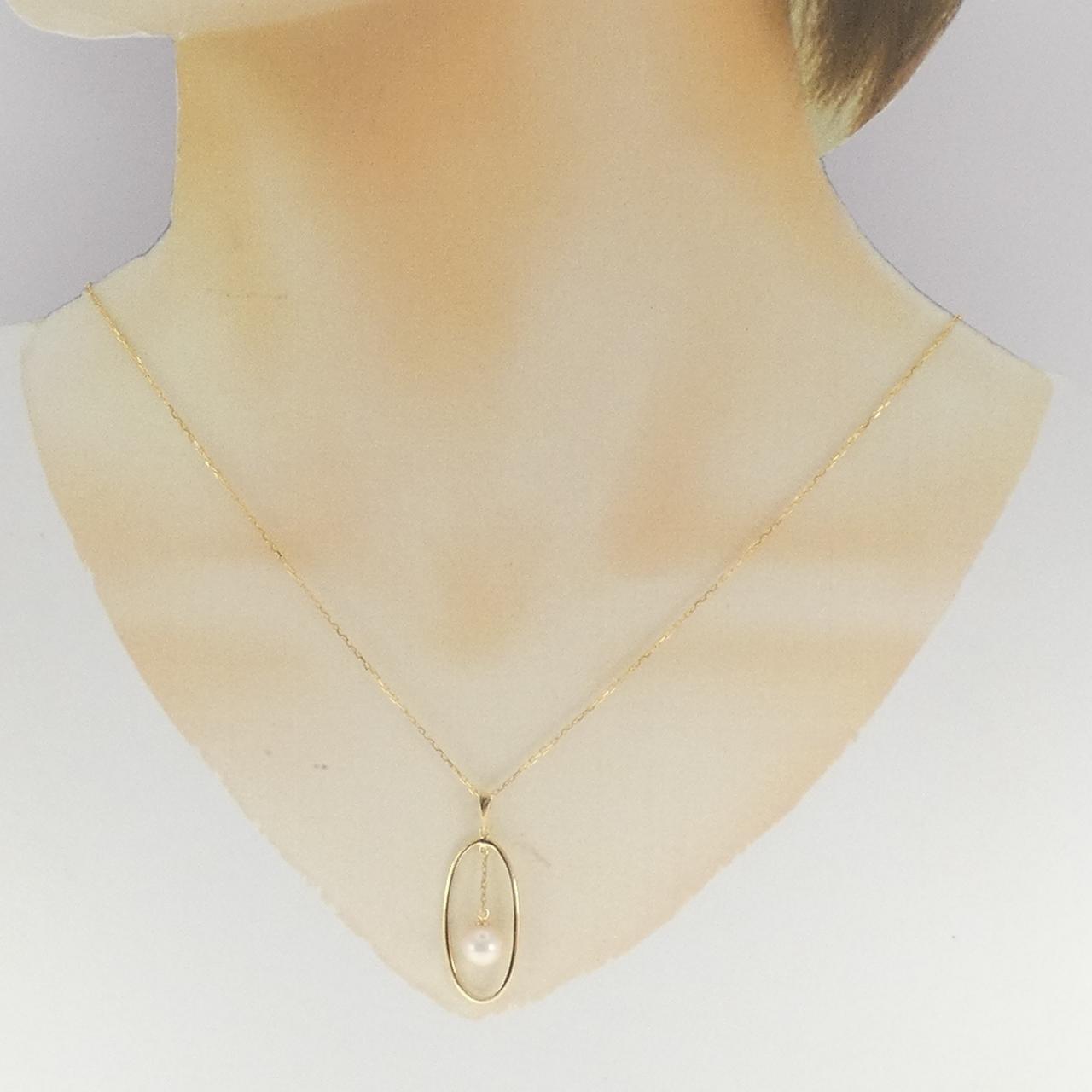 アコヤ パール ネックレス Au750