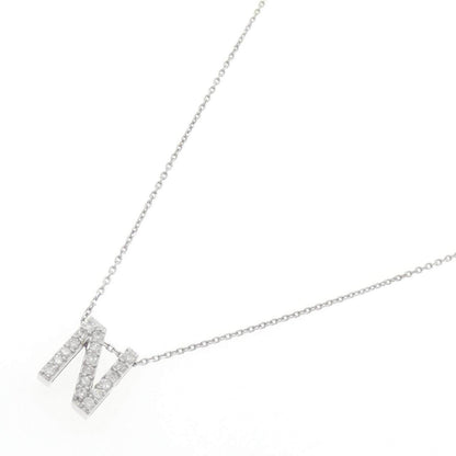 Au750ダイヤモンドイニシャルNネックレス