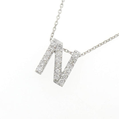 Au750ダイヤモンドイニシャルNネックレス