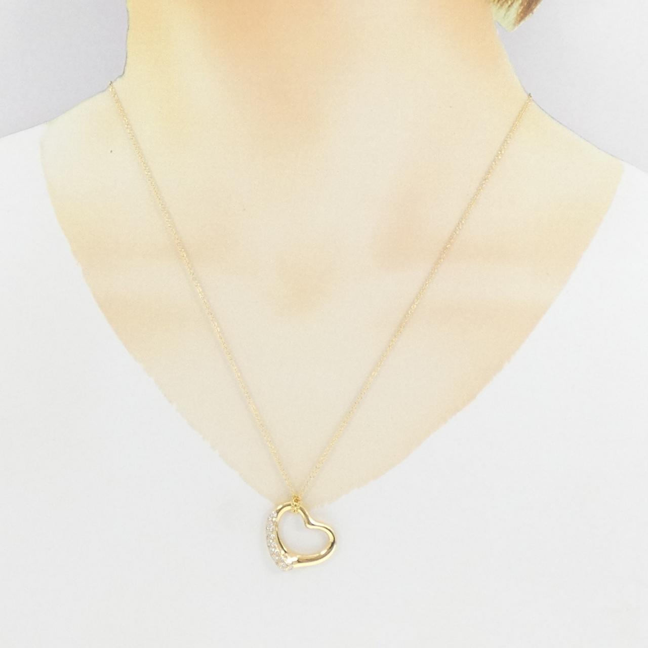 ティファニー オープンハート Au750 ネックレス