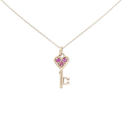 スタージュエリー K10ピンクゴールド ルビー ネックレス