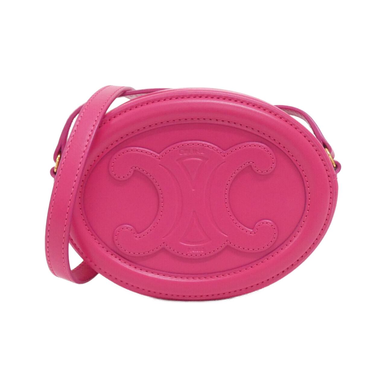 セリーヌ Crossbody Oval Purse カーフ ショルダーバッグ
