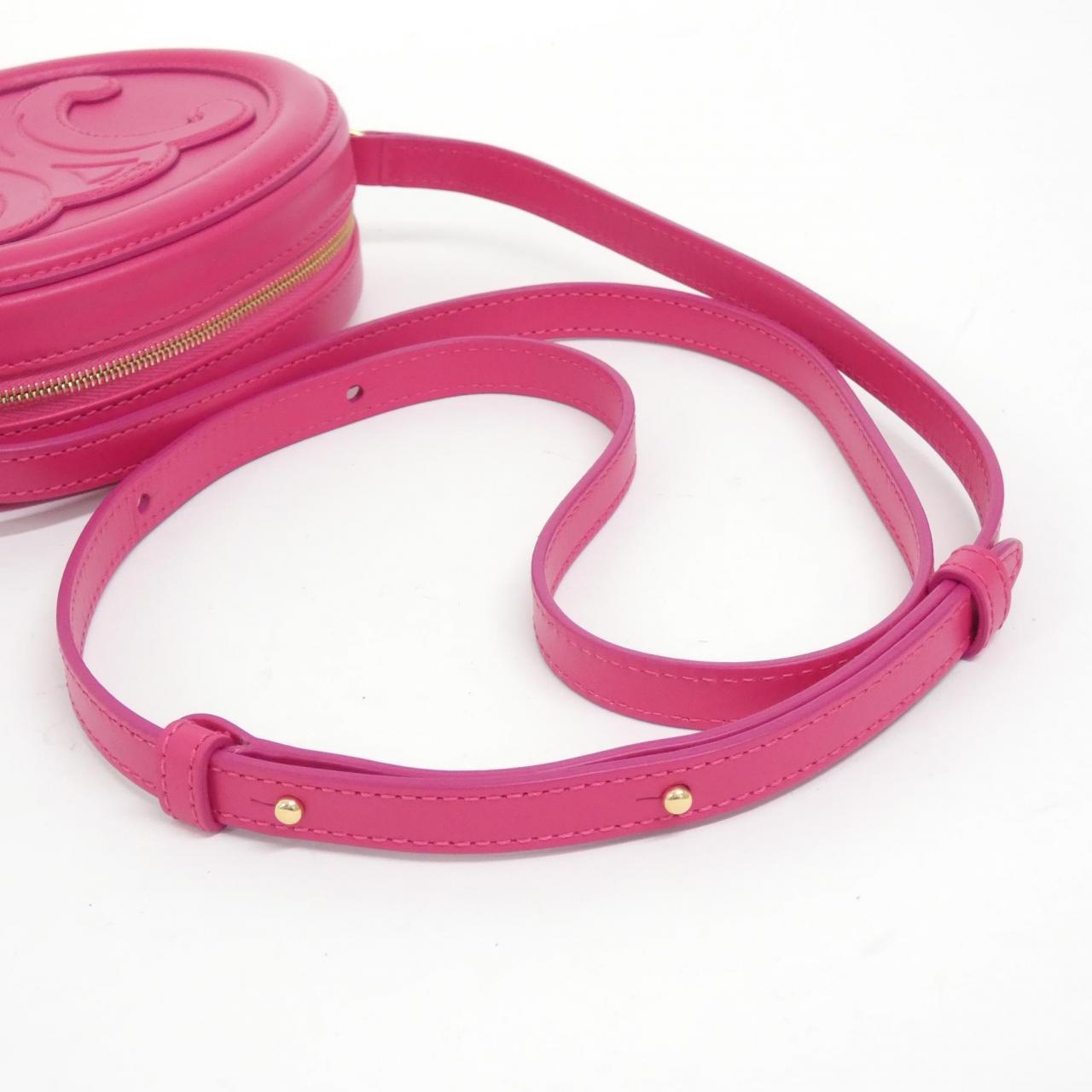 セリーヌ Crossbody Oval Purse カーフ ショルダーバッグ