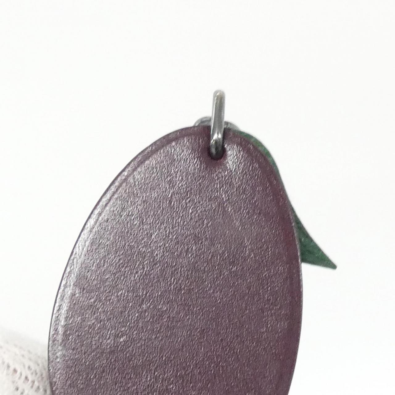 エルメス PRUNE フルーツ ボックスカーフ キーホルダー