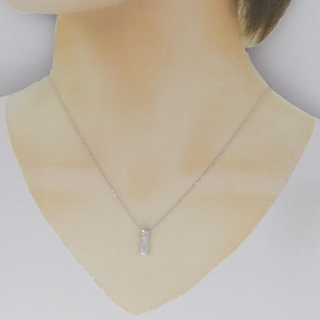 K18WG ダイヤモンド ネックレス