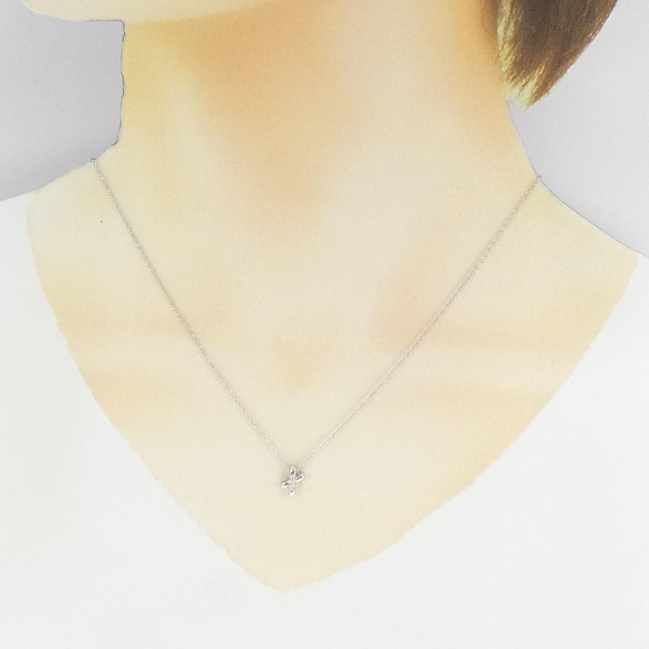 PT950 PT850ダイヤモンドネックレス