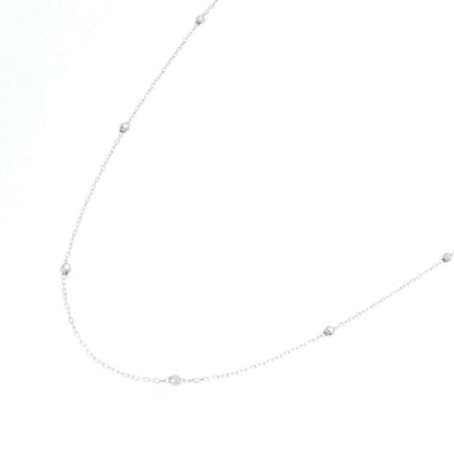 Au750ホワイトゴールドネックレス