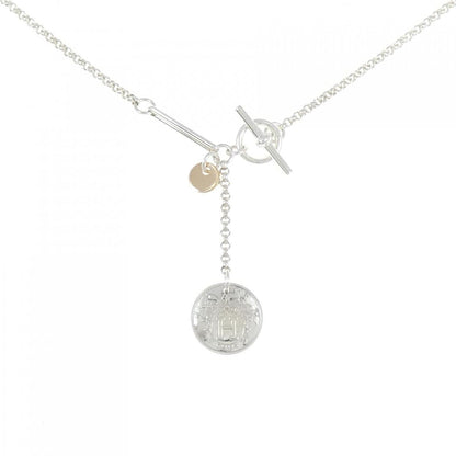 エルメス エクスリブリス 925シルバー 750ピンクゴールド ネックレス