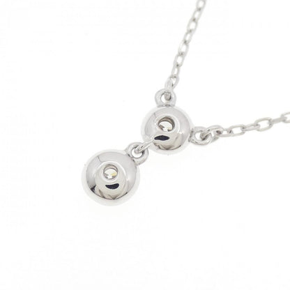 ミキモト K18 ホワイト ゴールド ダイヤモンド ネックレス