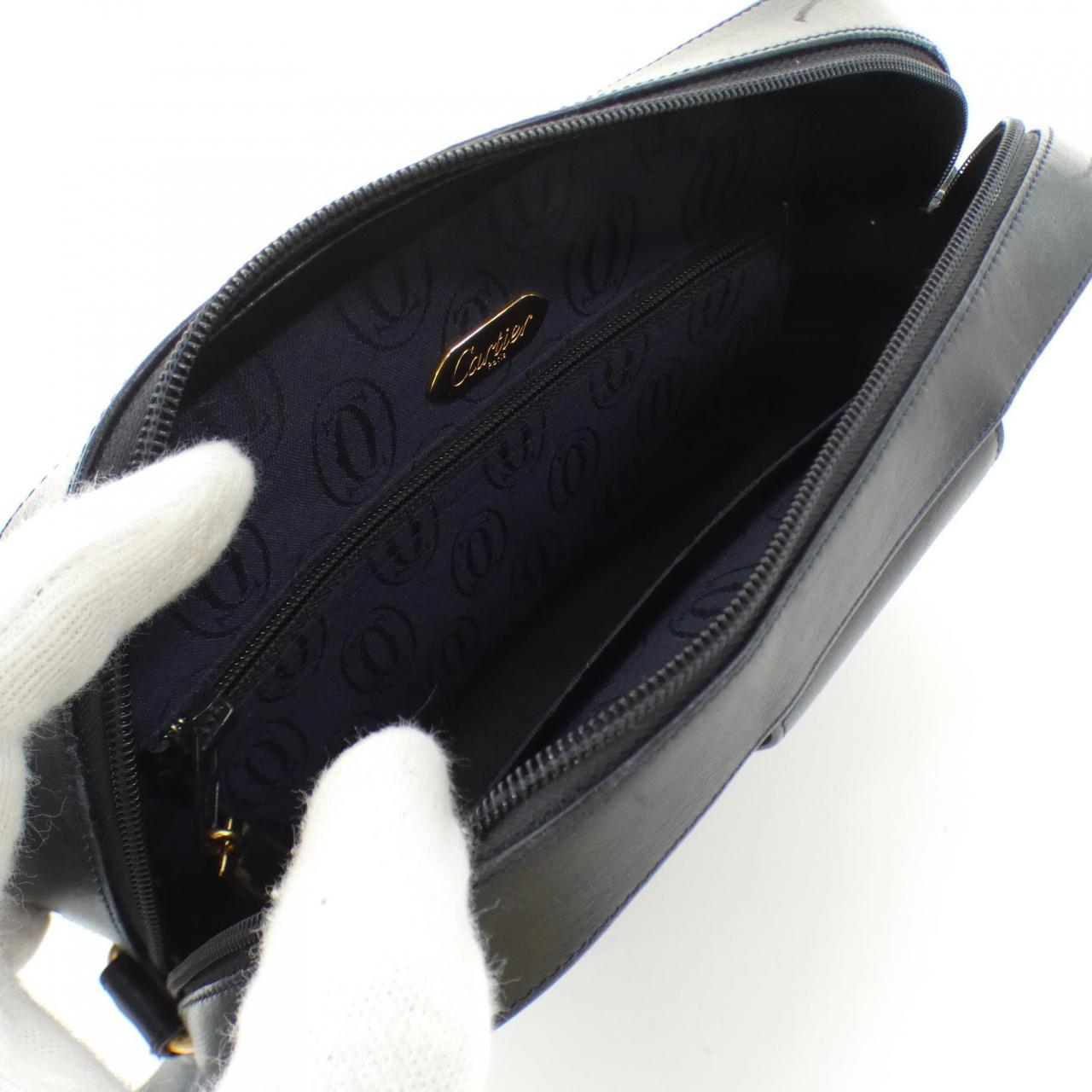 カルティエ S DE CARTIER レザーショルダーバッグ