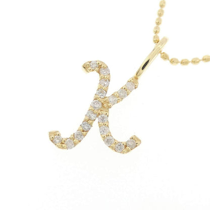 Au750 ダイヤモンド イニシャルK ネックレス