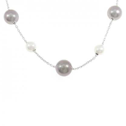 ミキモト アコヤ パール K18 ホワイト ゴールド ネックレス