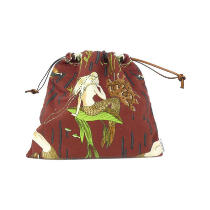 ロエベ Paula Drawstring Pouch キャンバス ポーチ