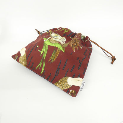 ロエベ Paula Drawstring Pouch キャンバス ポーチ