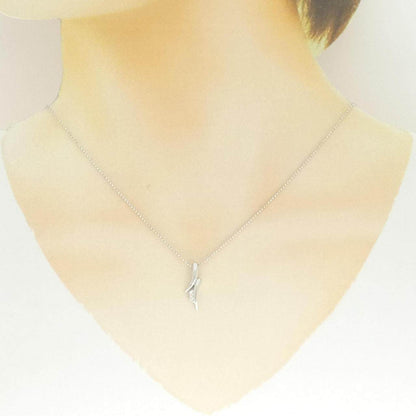 K18ホワイトゴールドダイヤモンドネックレス
