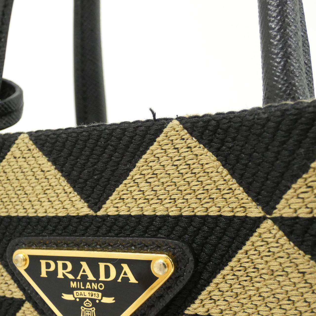 プラダ TRIANGOLO JACQUARD ショルダーバッグ